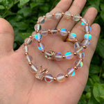 White Crystal Moonstone Bracelet