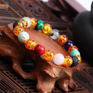 Natural Stone Love Purple Bead Bracelet (Vintage Edition)