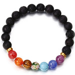 Lava Stone Charm Bracelet