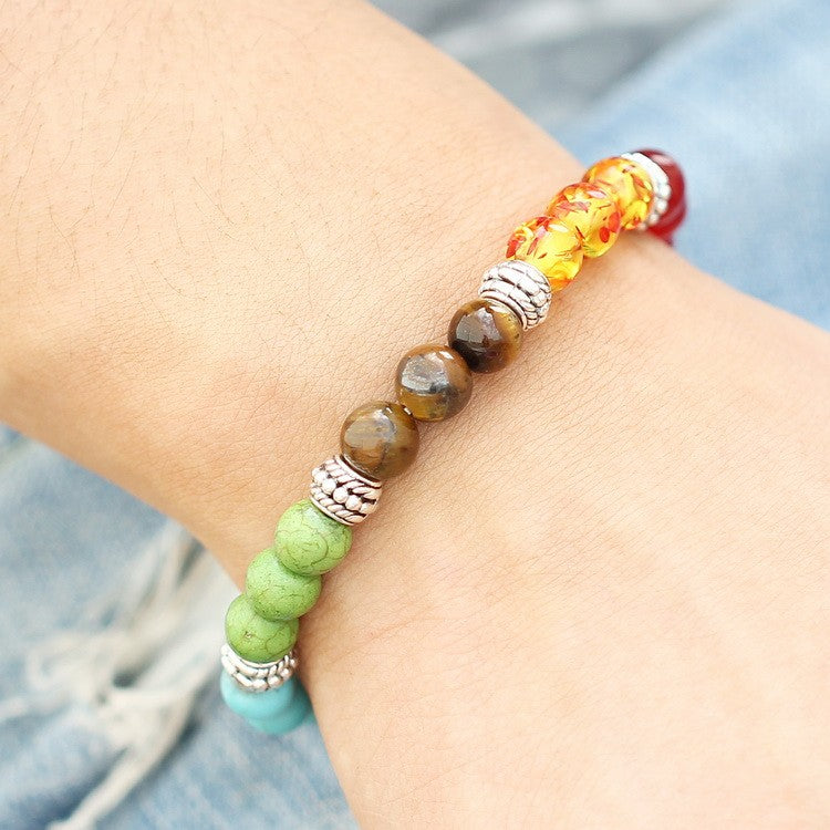 7 Chakra Charm Bracelet