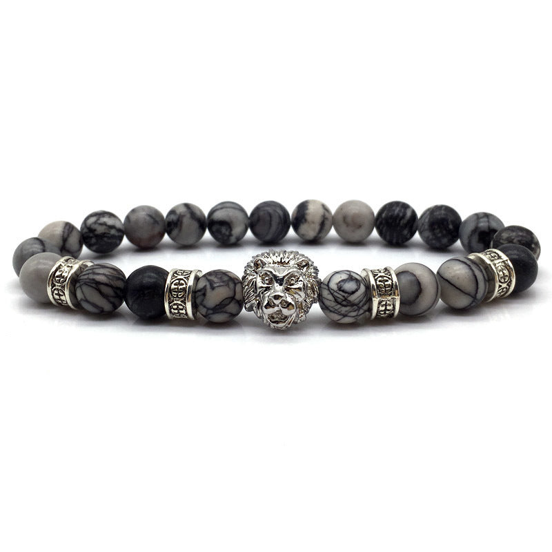 Grey Lion Bracelet