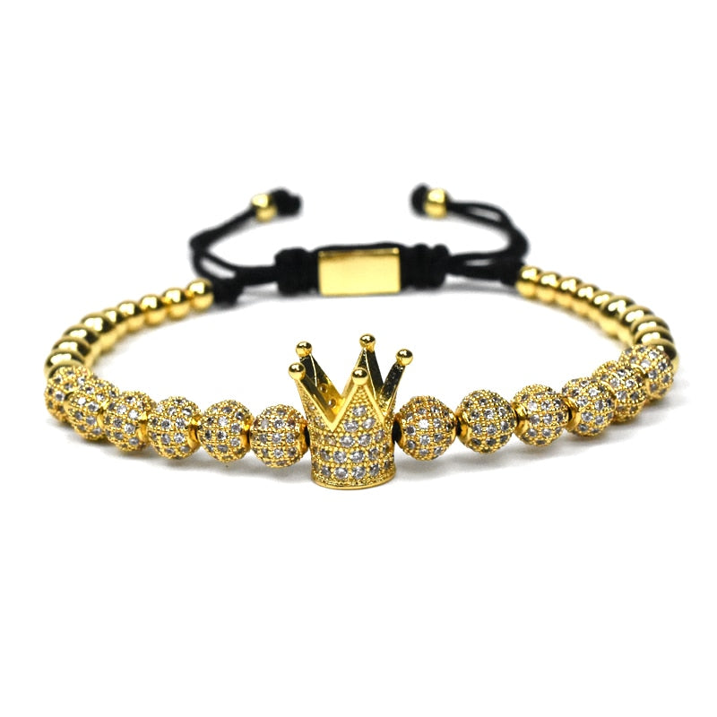 Gold Crown Bracelet