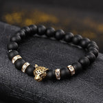 Leopard Matte Beaded Bracelet