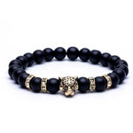 Leopard Matte Beaded Bracelet